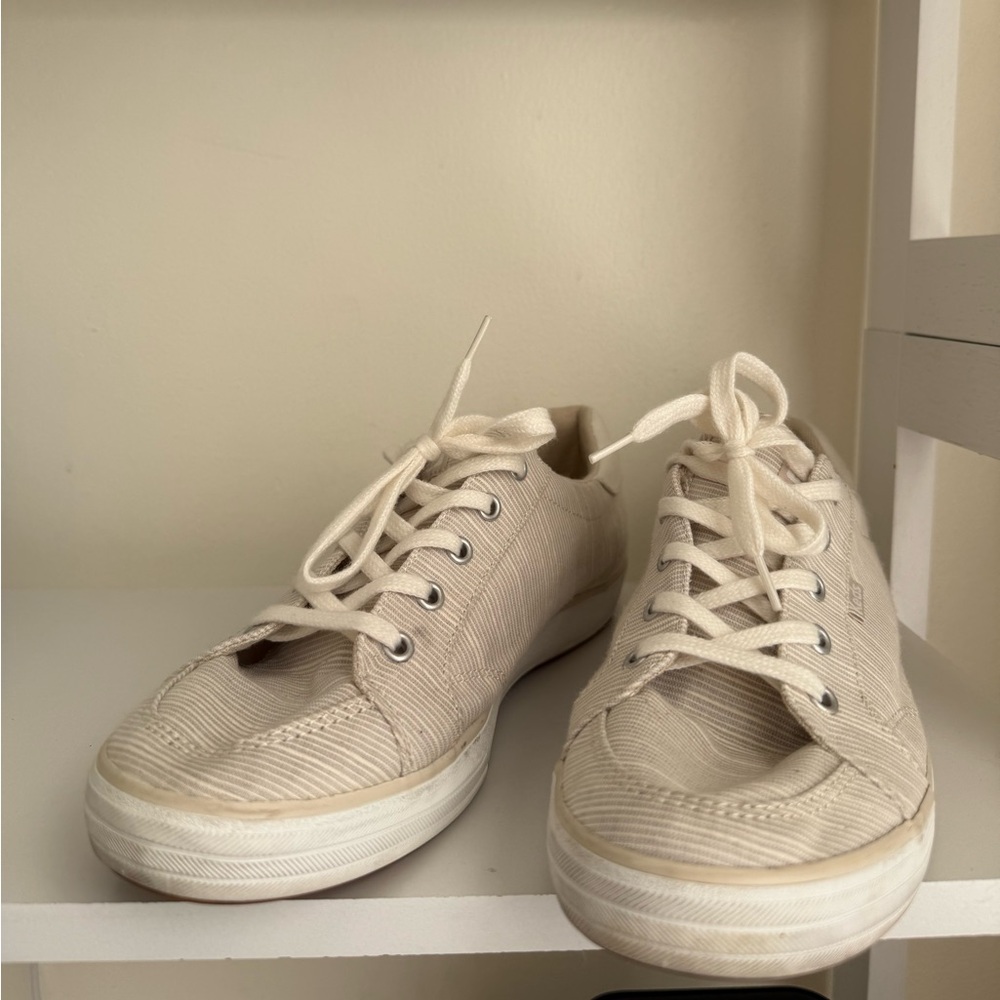 Keds Beige Canvas Sneakers